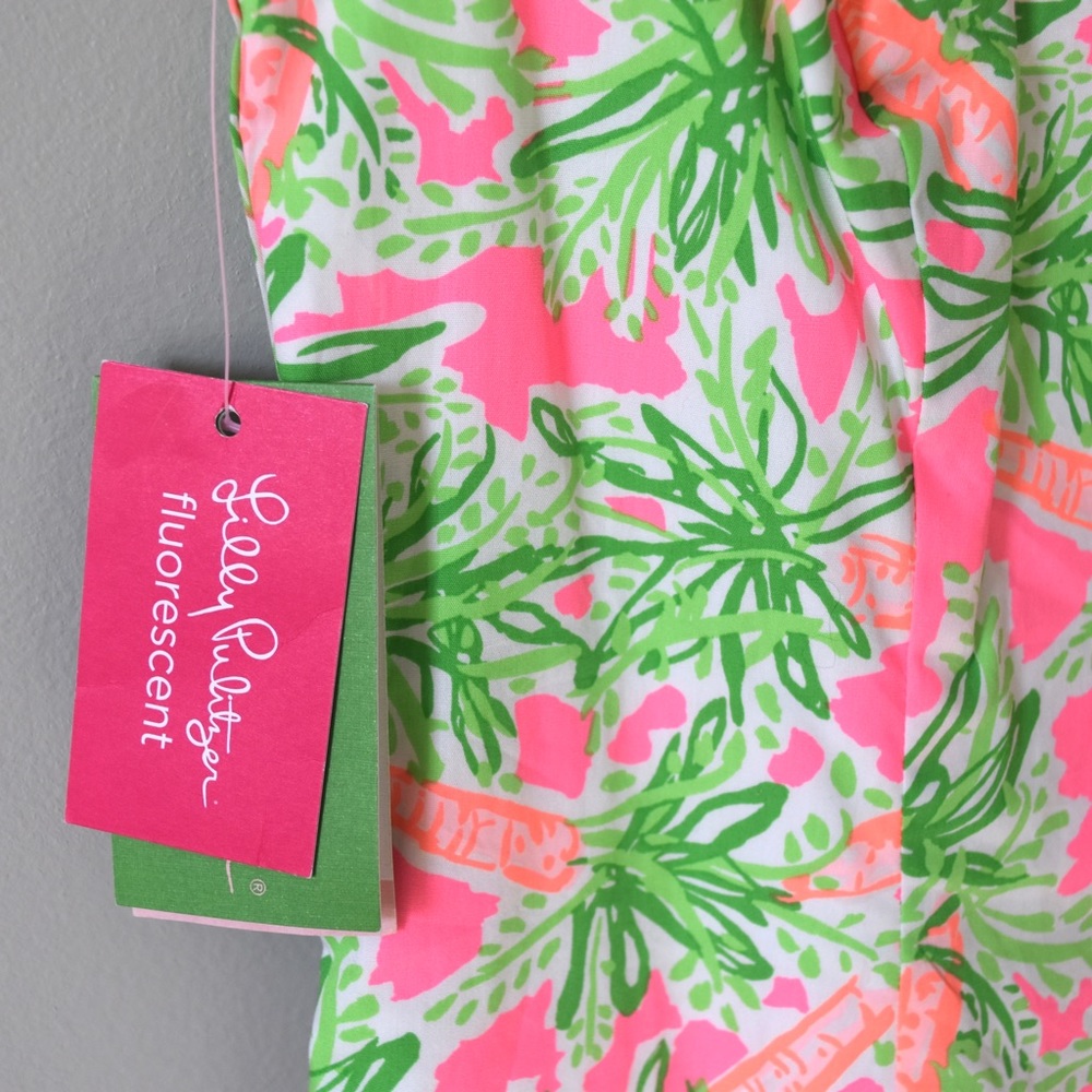 NWT Lilly Pulitzer Florescent Shift Dress - 00 - Picture 5 of 6